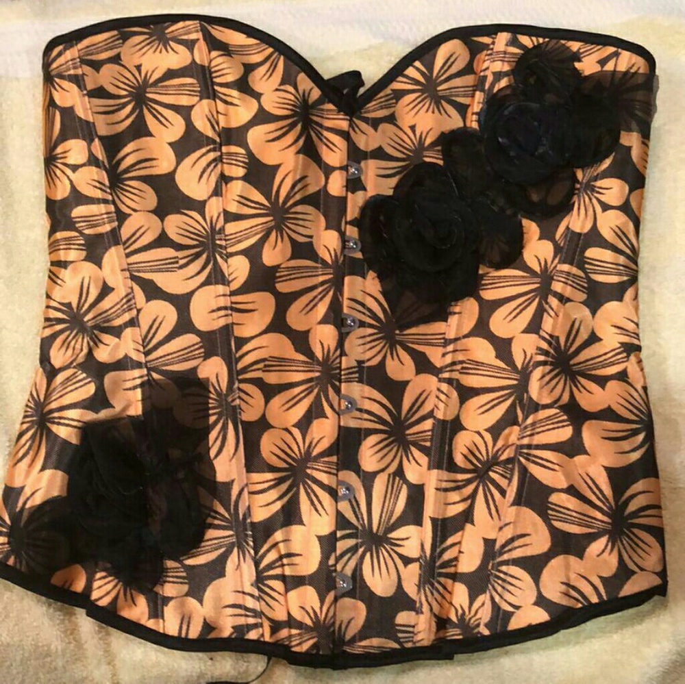 Sexy Gold and brown corset